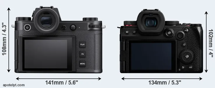 Comparison Leica SL3 or G9 II rear
