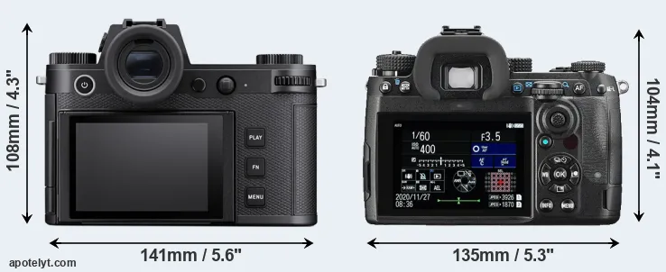 Comparison Leica SL3 or K-3 III rear