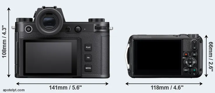Comparison Leica SL3 or WG-8 rear