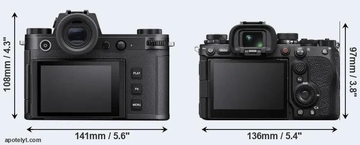 Comparison Leica SL3 or A1 II rear