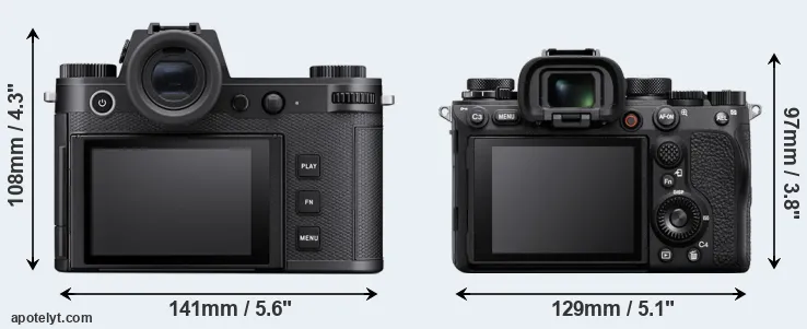Comparison Leica SL3 or A1 rear