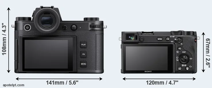 Comparison Leica SL3 or A6600 rear