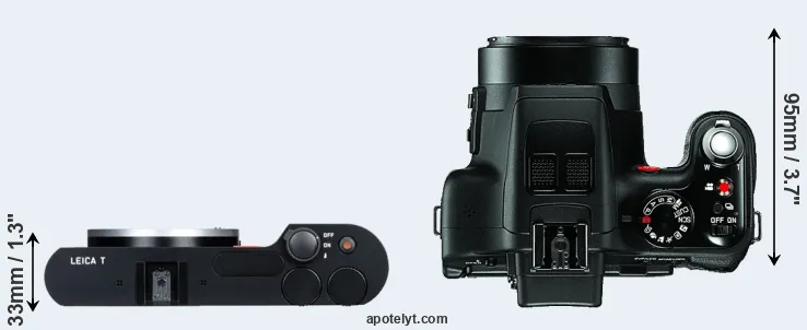 Compare T Typ 701 versus V-LUX 3 top