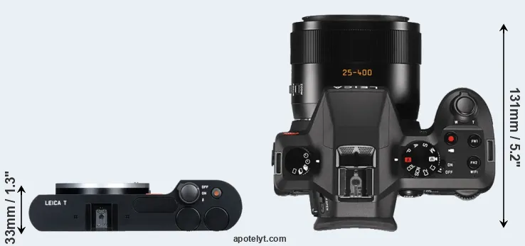 Compare T Typ 701 versus V-LUX Typ 114 top