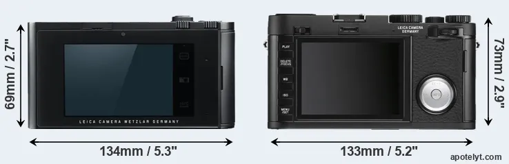 Comparison T Typ 701 or X Vario rear