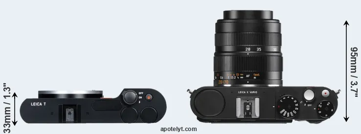 Compare T Typ 701 versus X Vario top