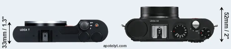 Compare T Typ 701 versus X2 top