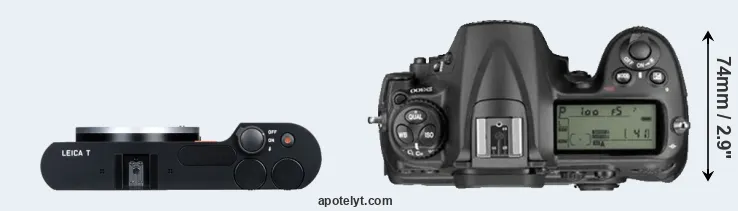 Compare T Typ 701 versus D300 top