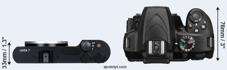 Compare T Typ 701 versus D3400 top