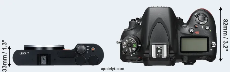 Compare T Typ 701 versus D600 top