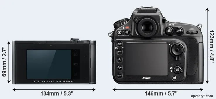 Comparison T Typ 701 or D800E rear