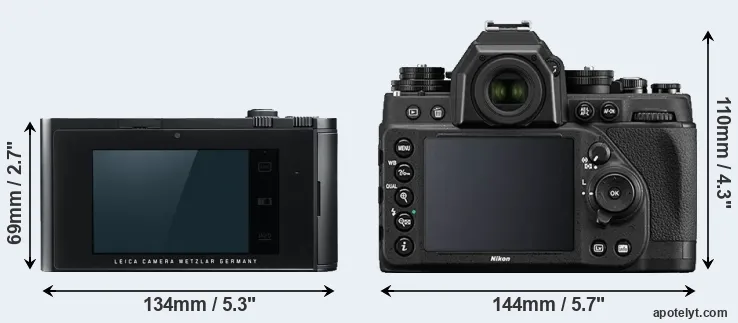 Comparison T Typ 701 or Df rear