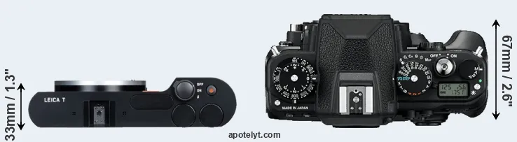 Compare T Typ 701 versus Df top