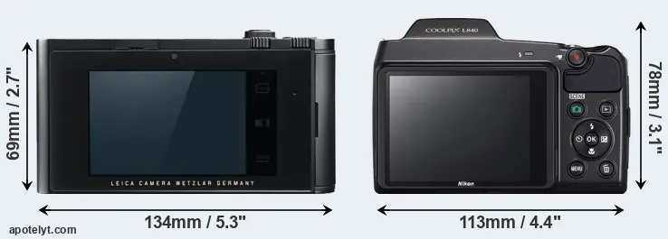 Comparison T Typ 701 or L840 rear