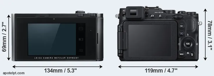Comparison T Typ 701 or P7800 rear
