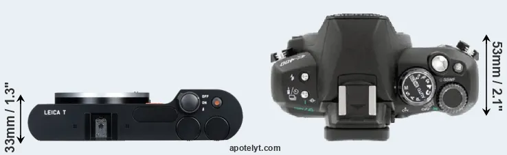 Compare T Typ 701 versus E-400 top
