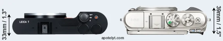 Compare T Typ 701 versus E-PL9 top