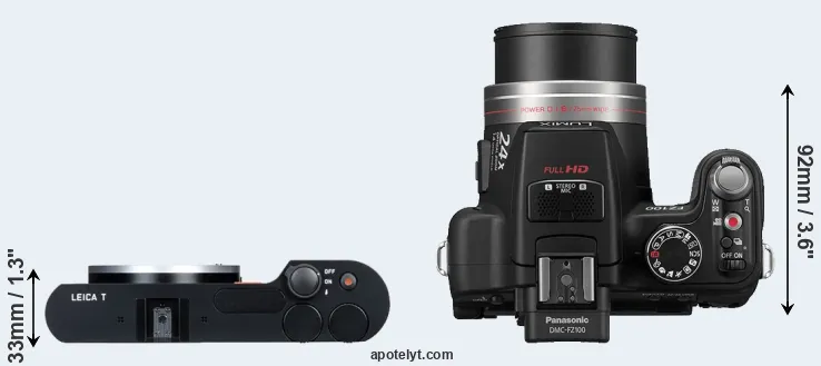 Compare T Typ 701 versus FZ100 top