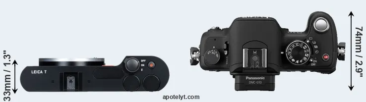 Compare T Typ 701 versus G10 top