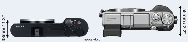 Compare T Typ 701 versus GX7 top