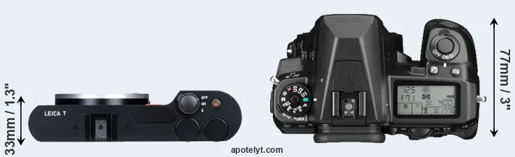 Compare T Typ 701 versus K-3 II top