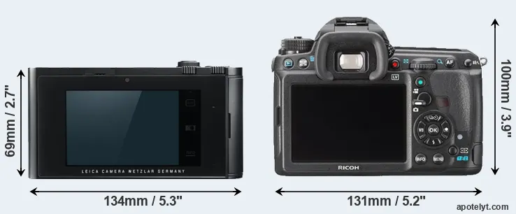 Comparison T Typ 701 or K-3 rear