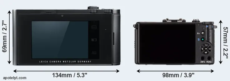 Comparison T Typ 701 or Pentax Q rear