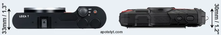 Compare T Typ 701 versus WG-60 top