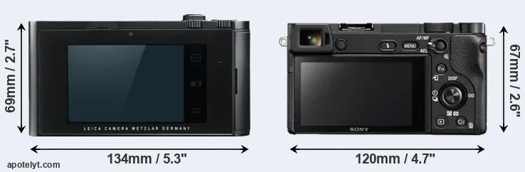Comparison T Typ 701 or A6300 rear