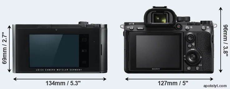Comparison T Typ 701 or A7 III rear