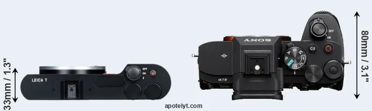 Compare T Typ 701 versus A7 IV top