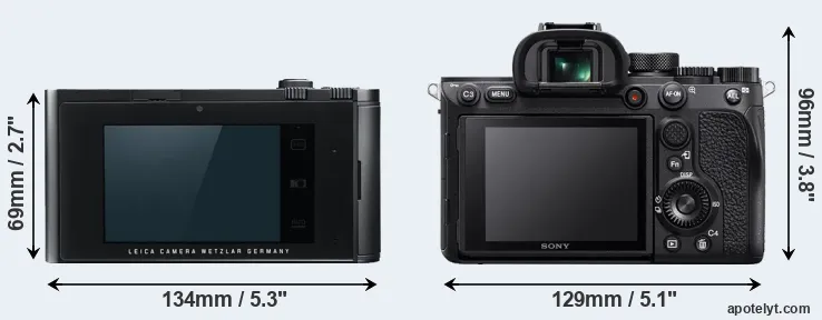 Comparison T Typ 701 or A7R IV rear