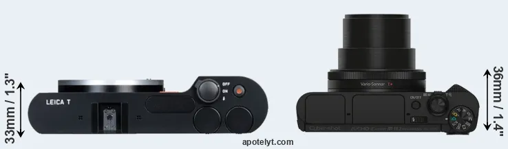 Compare T Typ 701 versus HX90V top