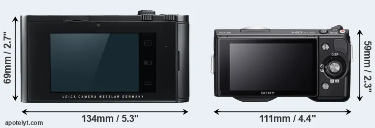 Comparison T Typ 701 or NEX-5N rear