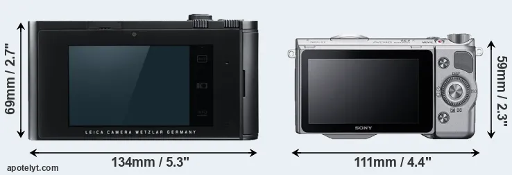Comparison T Typ 701 or NEX-5T rear