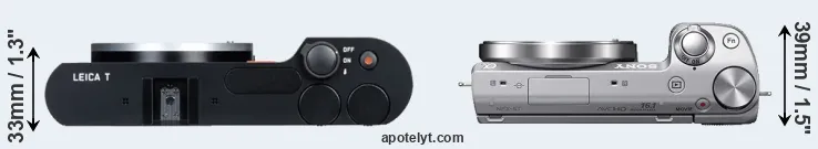 Compare T Typ 701 versus NEX-5T top