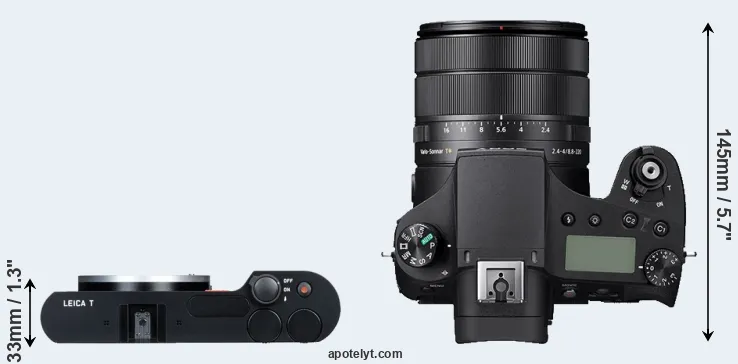 Compare T Typ 701 versus RX10 IV top