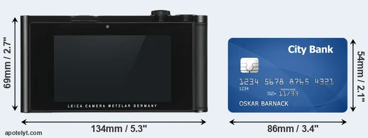 TL and credit card rear side