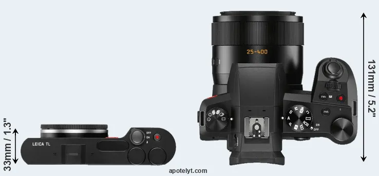 Compare TL versus V-LUX 5 top