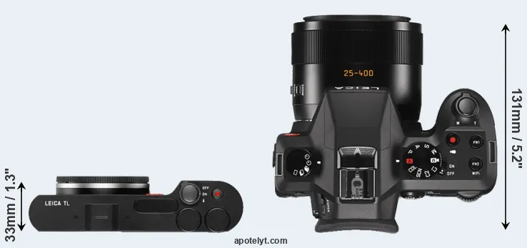 Compare TL versus V-LUX Typ 114 top