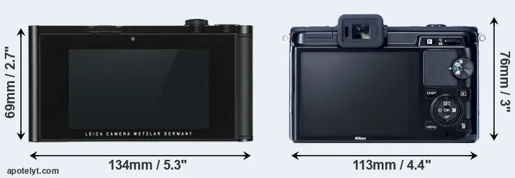 Comparison TL or V1 rear