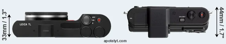 Compare TL versus V1 top