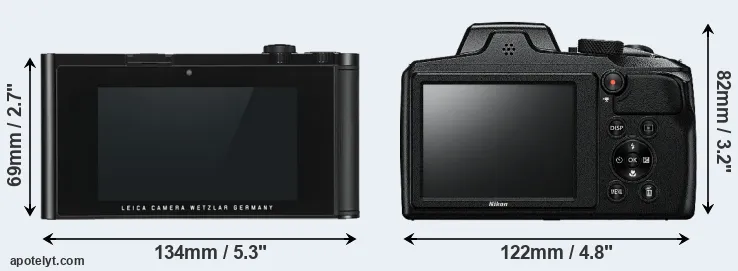 Comparison TL or B600 rear