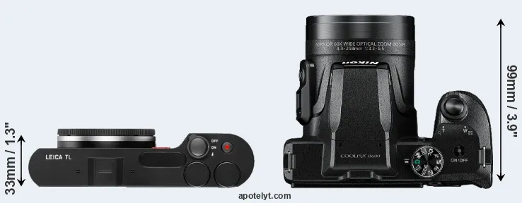 Compare TL versus B600 top