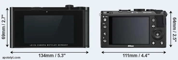 Comparison TL or Coolpix A rear