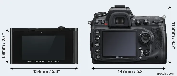 Comparison TL or D300S rear