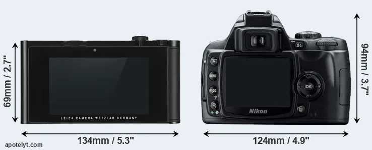 Comparison TL or D40 rear