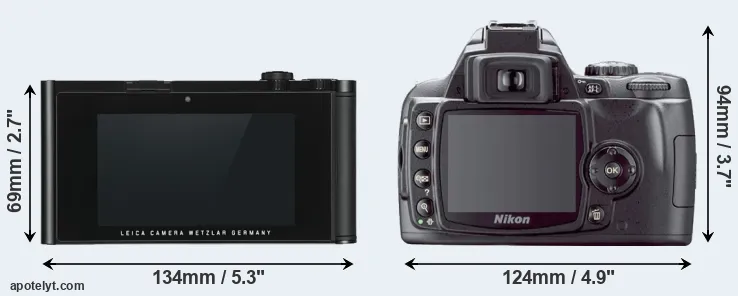 Comparison TL or D40X rear