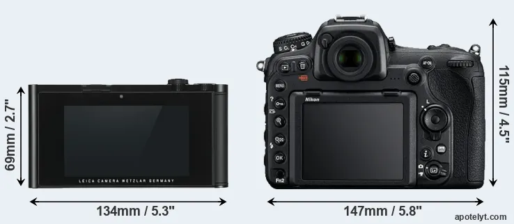 Comparison TL or D500 rear