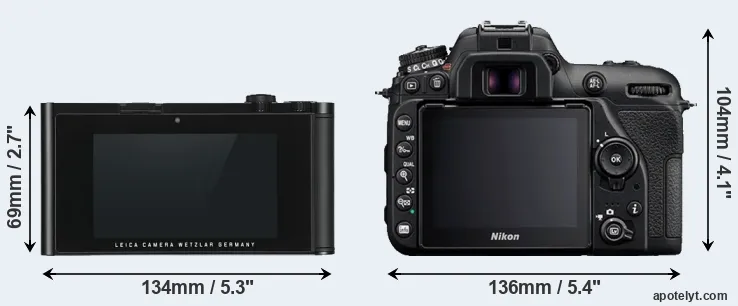 Comparison TL or D7500 rear